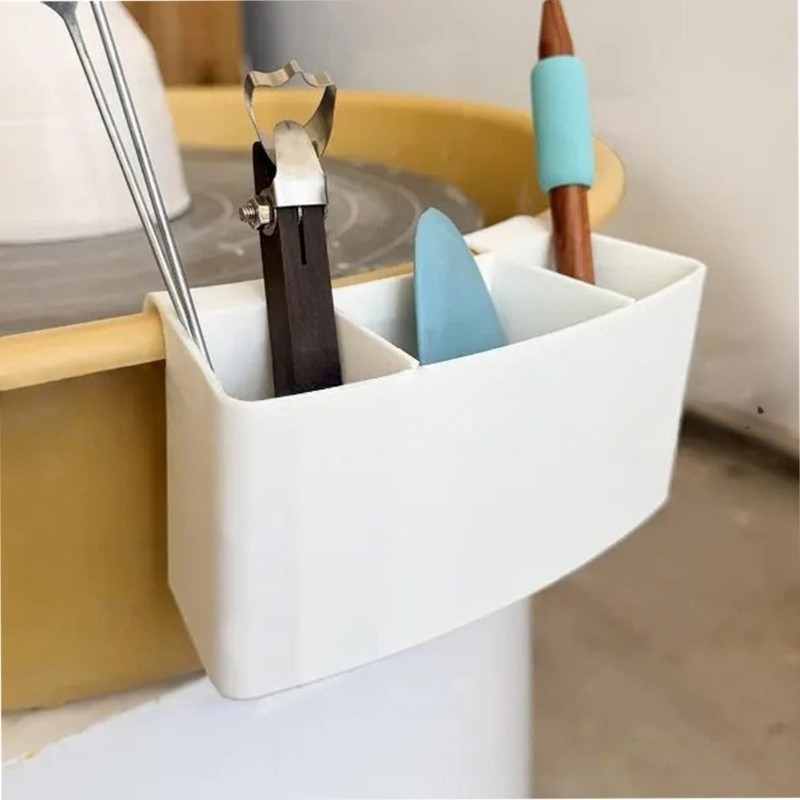 Pottery Craft Tool Storage Rack Adjustable Compartments Ceramic Tool Organiser