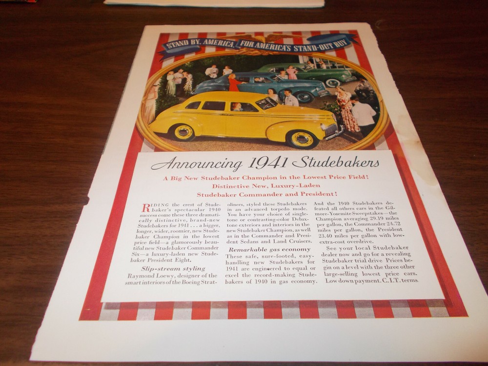 1941 Studebaker AD