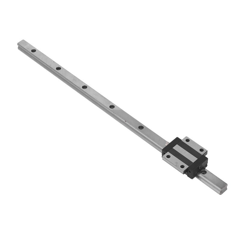 (400mm)Guideway Rail Linear Sliding Guide Kit Rust Bearing Steel Linear Motion