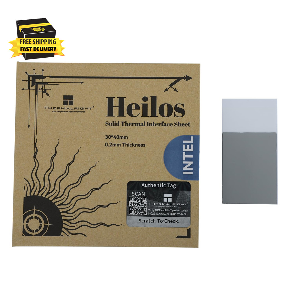 Heilos Solid State Thermally Conductive Silicone Grease Sheet for CPU/GPU, Non-C