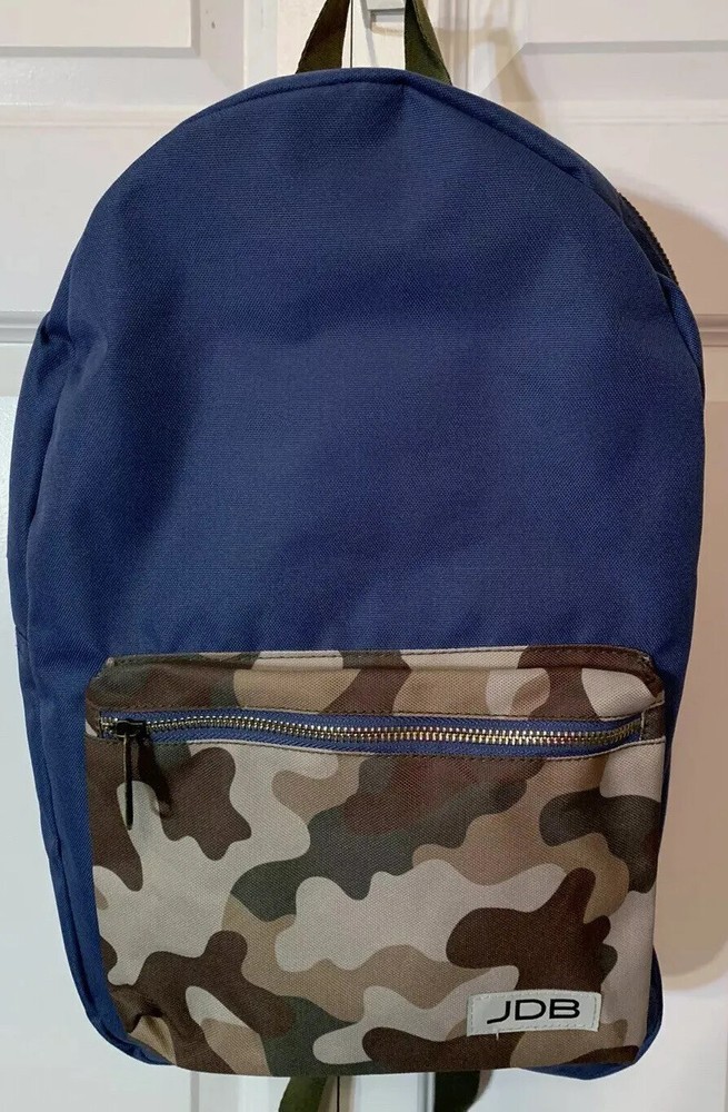 NEW JDB JADYN CAMO Blue BACKPACK BAG NWT