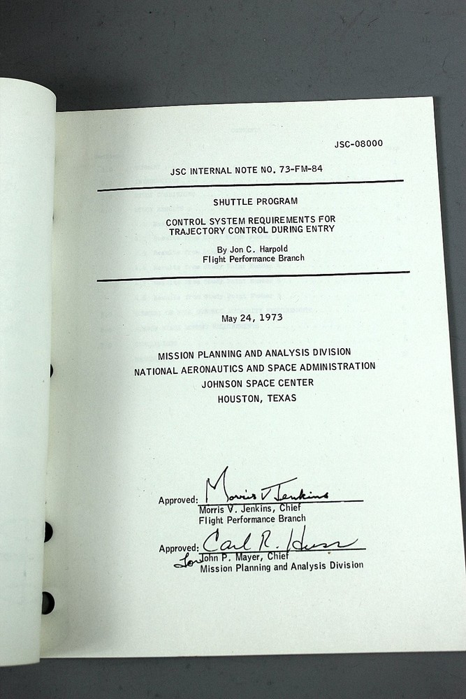 NASA JSC Internal Note 73-FM-84 Apollo Control System Entry Manual 1973