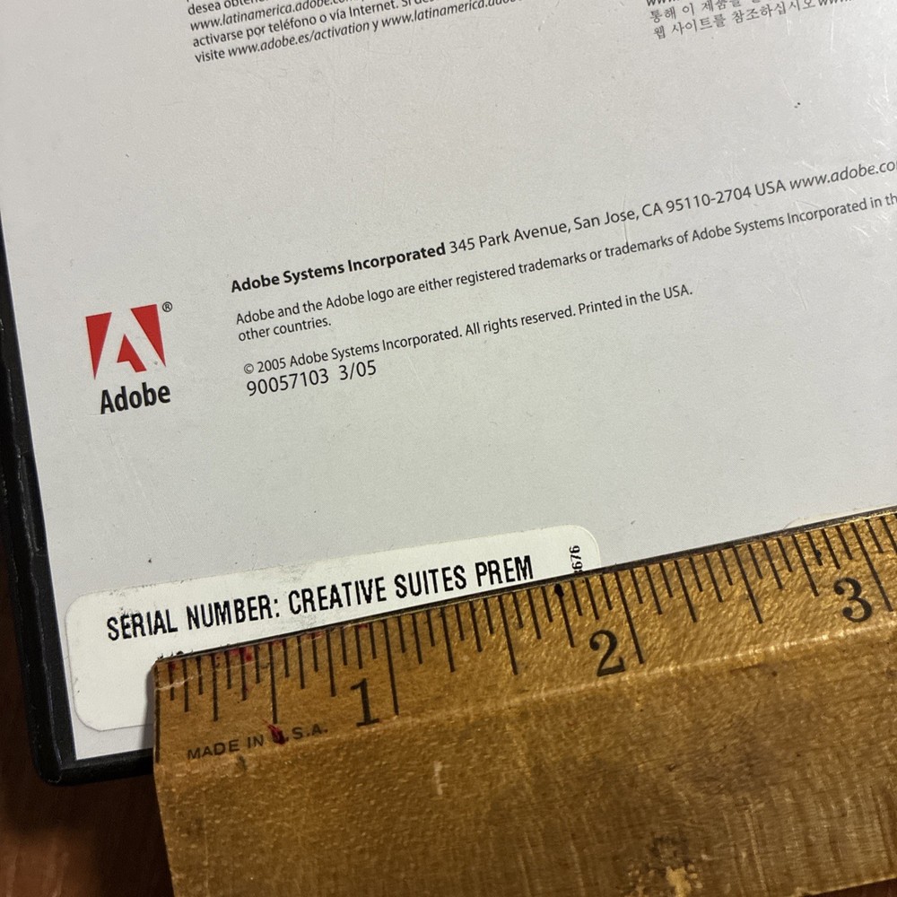 Adobe Creative Suite 2 Premium – Windows - Genuine and Good condition