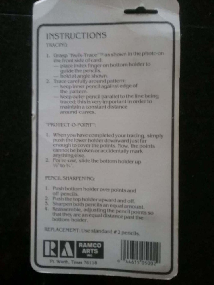 KWIK TRACE PATTERN TRACER BY RAMCO ARTS