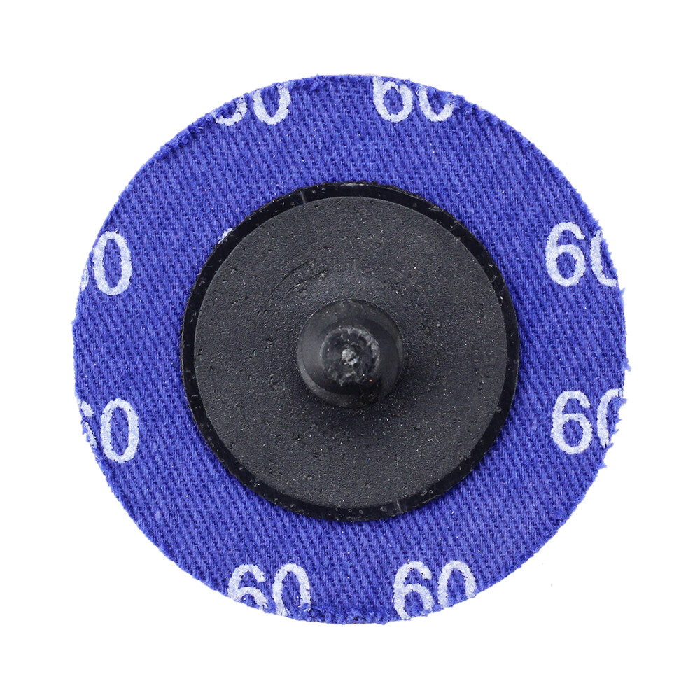 25 Pack - 2" 60 Grit A/O Quick Change Sanding Disc Black Hawk, Type R Roloc