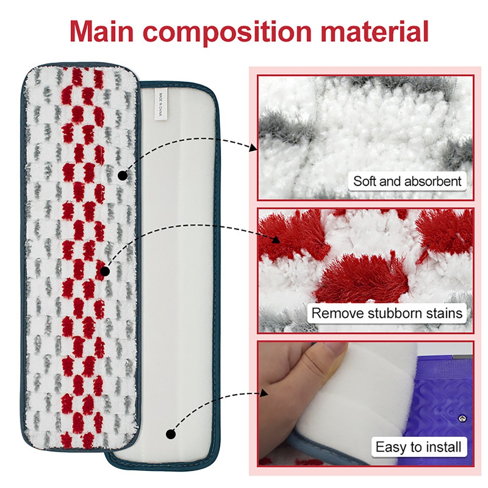 1/3pcs Microfiber Flat Mops Replacement Head Wet & Dry Mop for Swiffer Power Mop