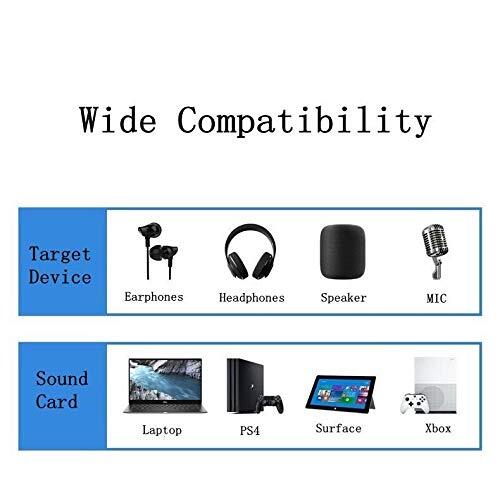USB to 3.5mm Jack Audio Adapter Cable for Laptop PC Mac Windows Headset