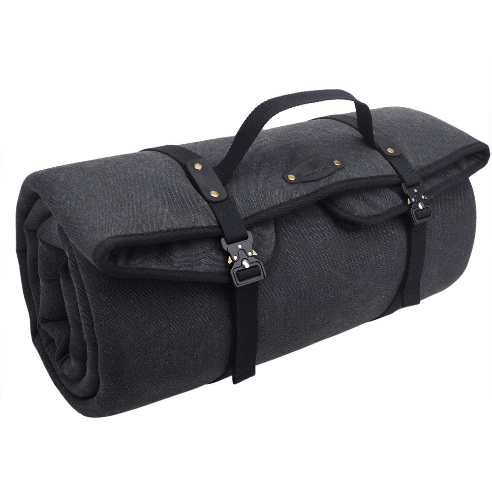 Portable Canvas Shooting Mat Folded Roll-Up Range Rest Ground Pad Camp Mat