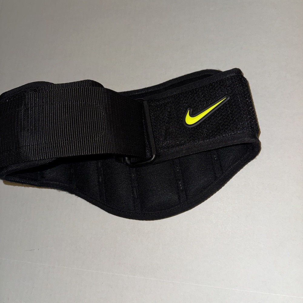 Nike Structured Weight Lifting Training Belt Size Medium Black