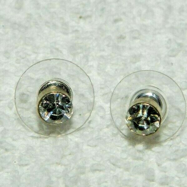 Pretty Little Clear Rhinestone Stud Pierced Earrings