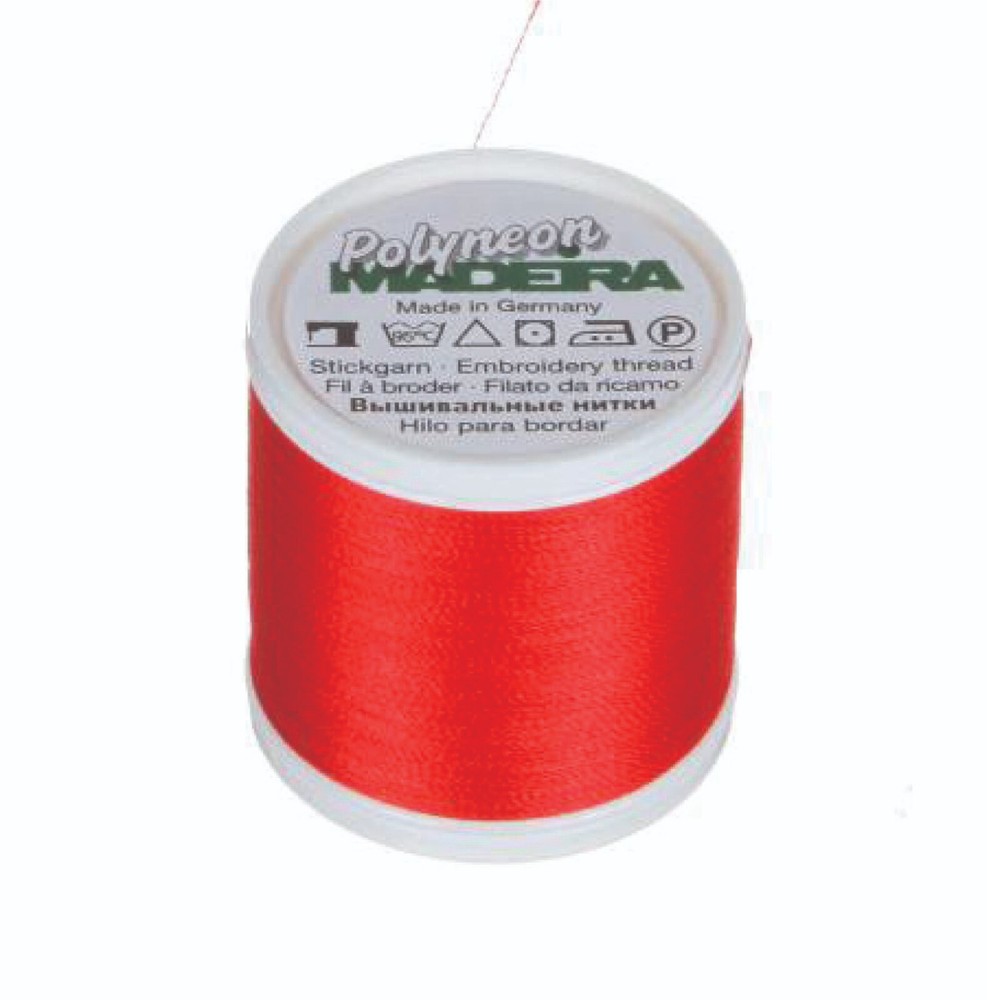 MADEIRA -- Ref. 1637 - Cinnamon Candy Red -- Polyneon Thread -- #40 -- 440 yards