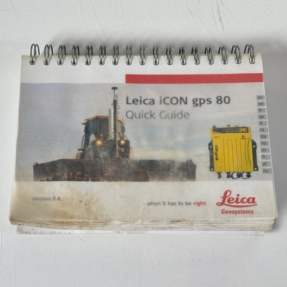 Leica MCP80 3D Machine Control Panel w/ x2 iCON CGA60 Antennas (2021)
