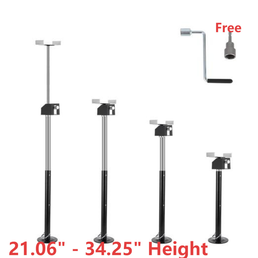 4 PACK RV Slide Out Camper Stabilizer Jacks Support 5000lbs Adjustable 21" - 34"