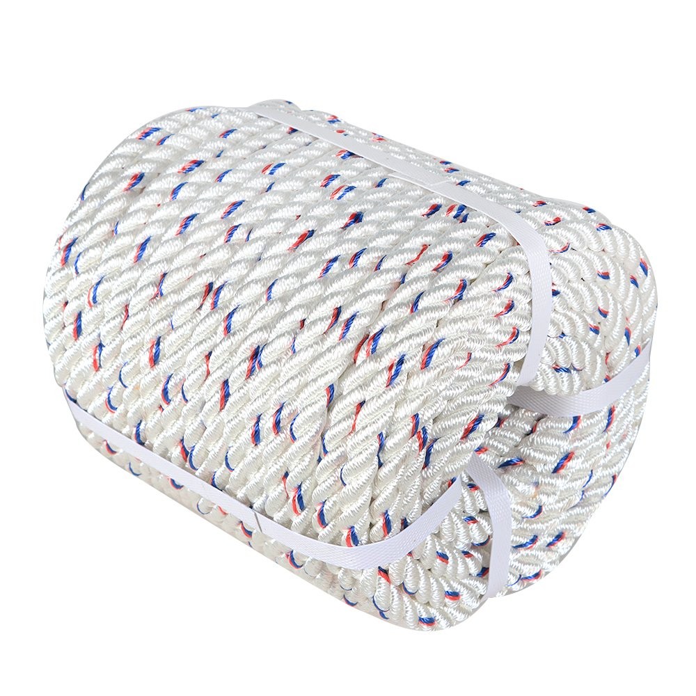 Double Braid Polyester Arborist Bull Rope 5/8"×150' Pulling Rigging Line 7200Lbs