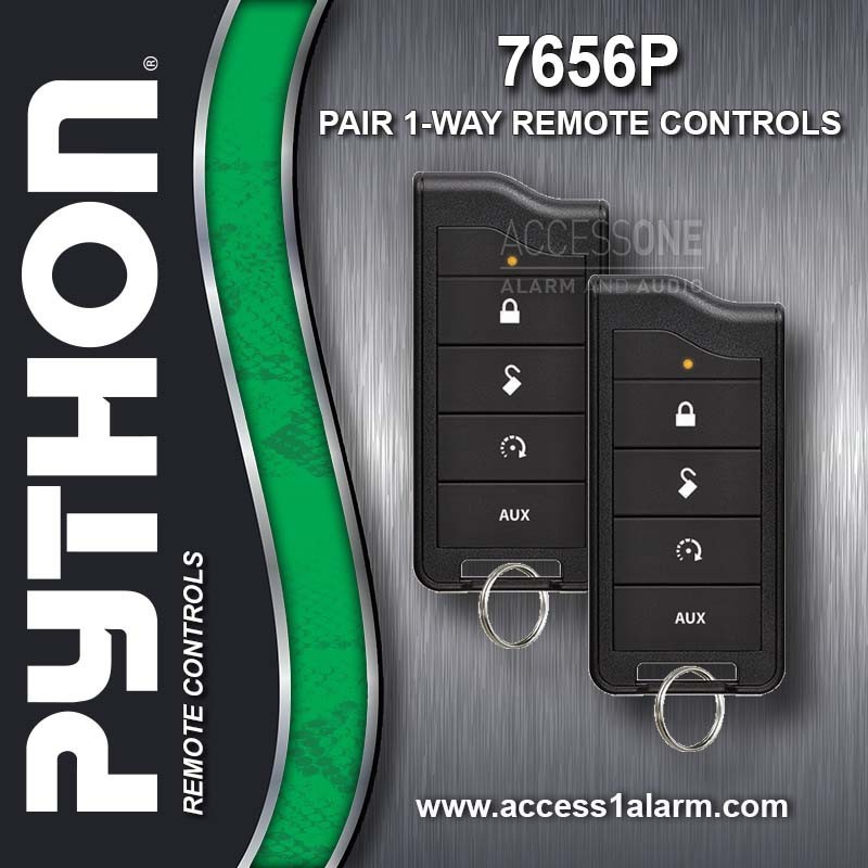Pair of New Python 7656P 1-Way Replacement Remote Controls - Remotes ONLY