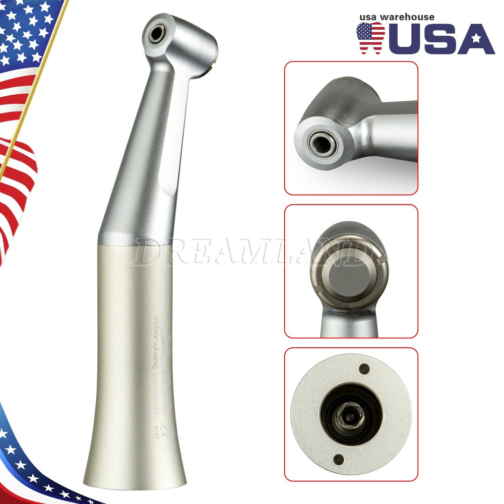 Dental Slow Low Speed Handpiece Contra Angle Push Button