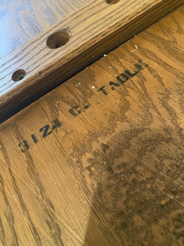 A Brandt Ranch Oak Pedestal End Table - Nice!