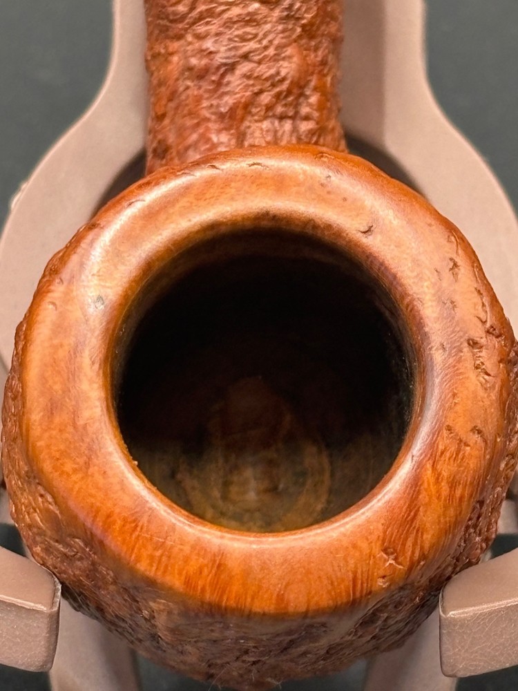 NDT Norm Triptow Rusticated Bent Billiard Artisan Estate Pipe