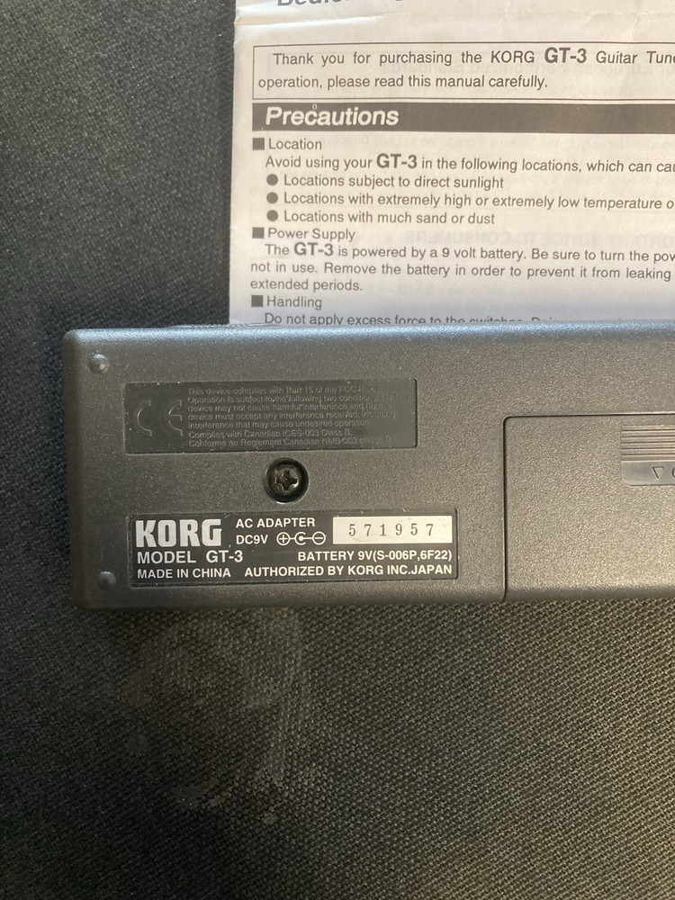 Korg GT-3 guitar tuner