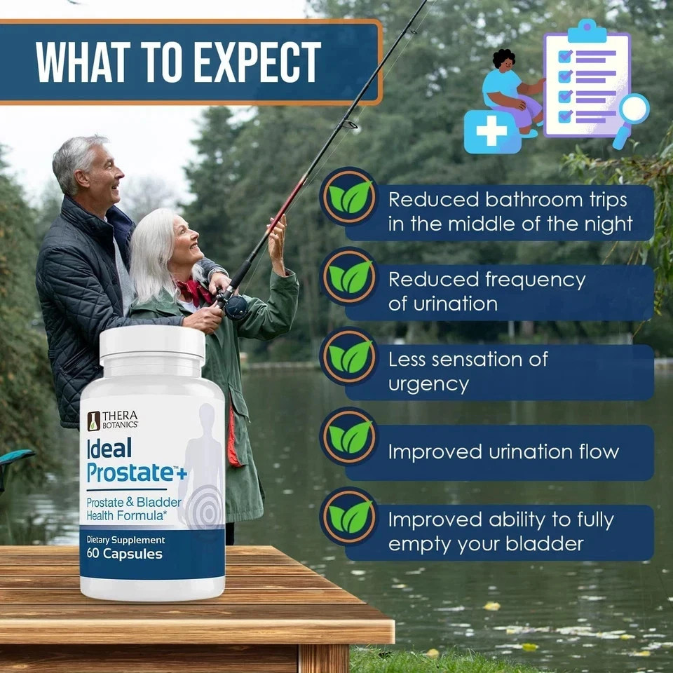 Advanced Men's Prostate Support by Ideal Prostate Plus _ Thera Botanics 60 Cap