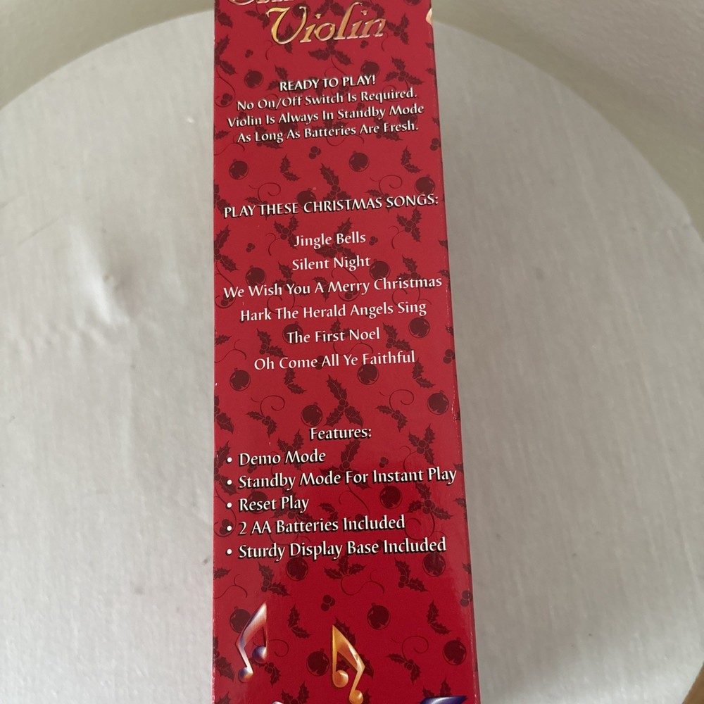 ELECTRONIC CHRISTMAS VIOLIN Tested Does Not Come With Batteries