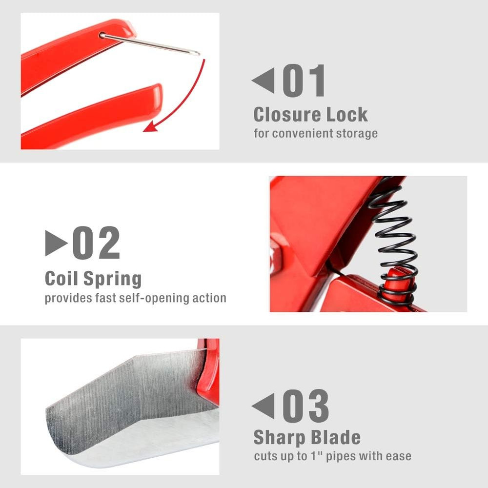 Icrimp Combo Angle Head PEX Crimping Tool C/W PEX Cutter