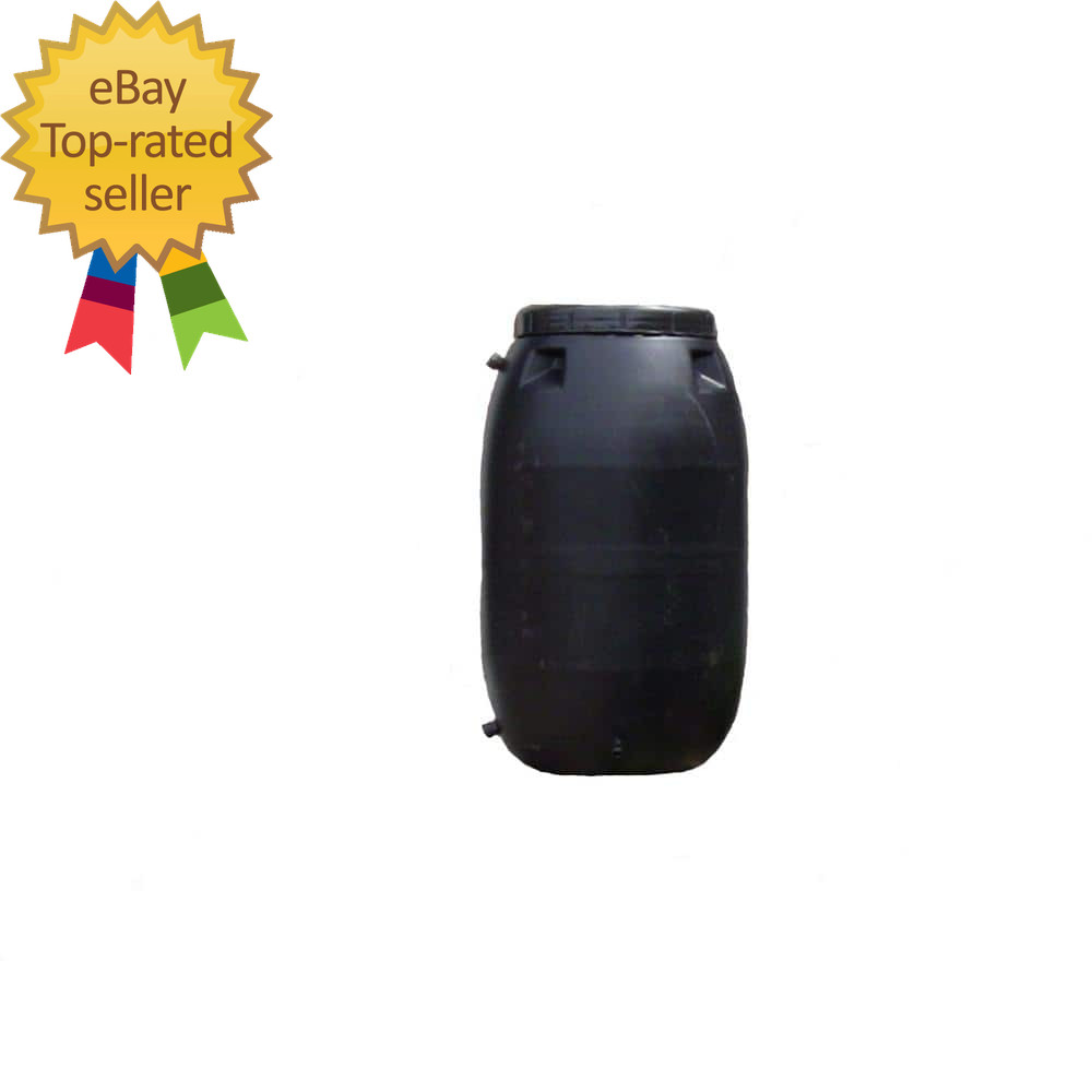 55 Gal. Black Rain Barrel