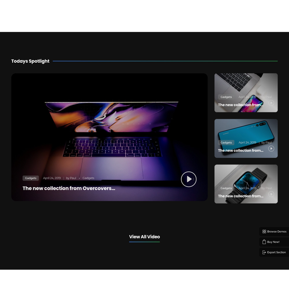 Tech Magazine Website Design with Free VPS Web Hosting and Installation