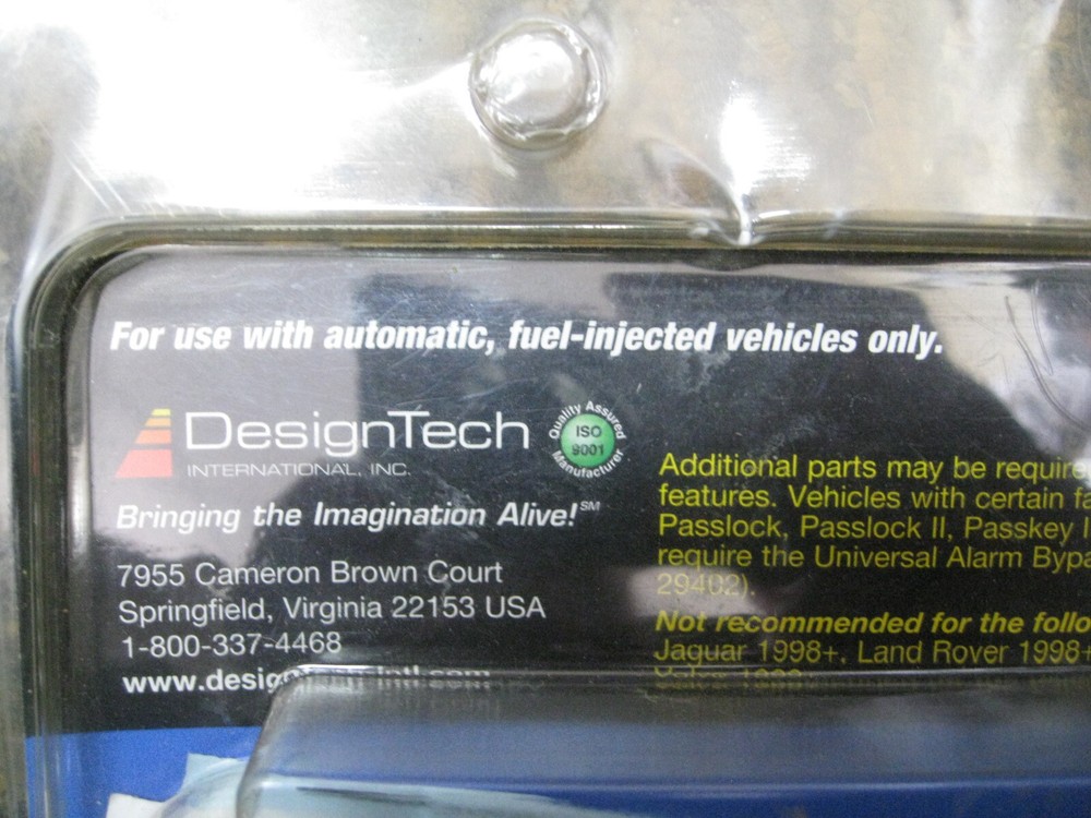 Remote Start Design Tech Auto Command 2700 Remote Control Car Starter 20927