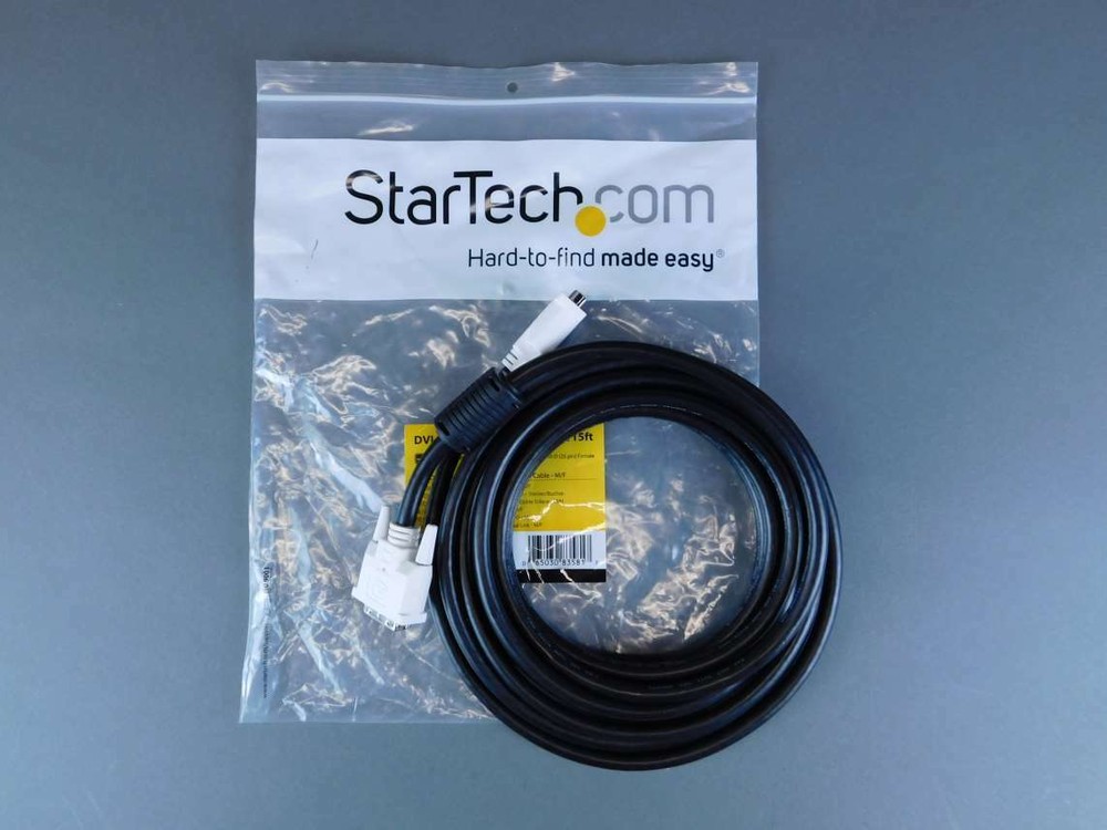 StarTech 15ft M/F DVI-D Cable DVIDDMF15 - NEW Surplus!