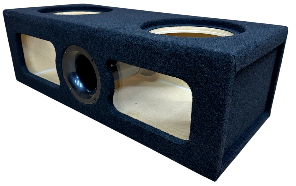 Custom Ported Sub Box Enclosure for 2 8" subs with Plexiglass Acrylic Windows