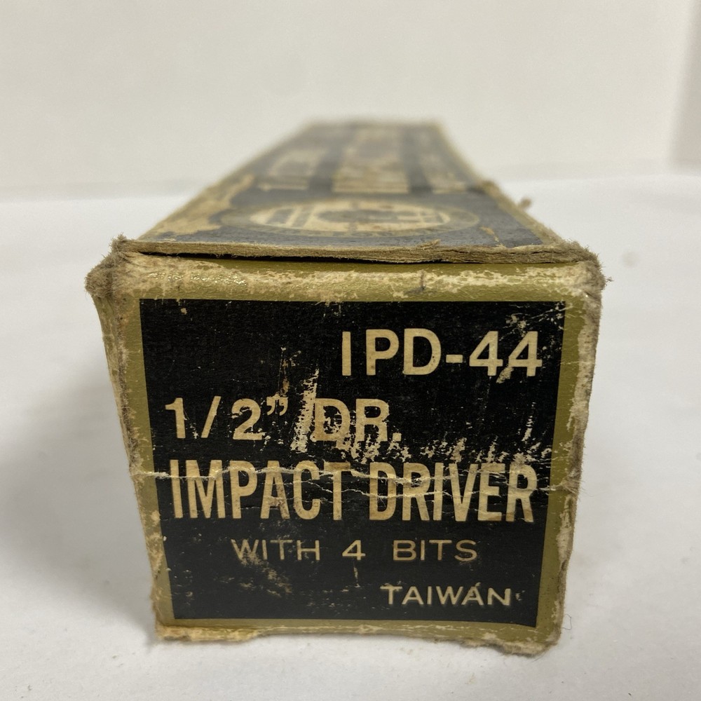 Vintage Omaha Industrial Tool Impact Driver, Case And Box. includes 3 bits