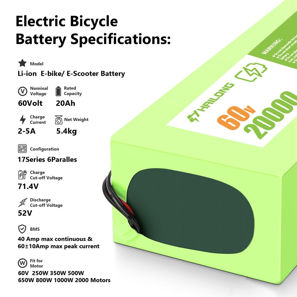 Green 60V 20AH Battery