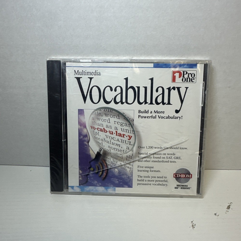 Multimedia Vocabulary (PC CD 96 Windows) SAT, GRE, Five Unique Learning Formats