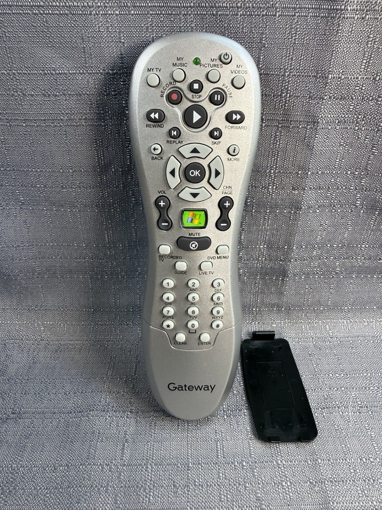 Microsoft Gateway RC6 ir Windows Media Center Remote Control Silver