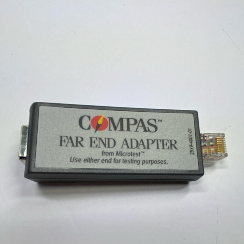 Microtest Compas LAN/WAN Protocol Analyzer Far End Adapter, Cables, 2939-4000-02