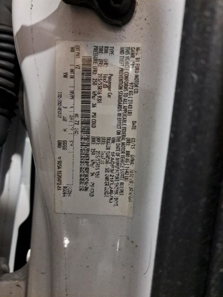 Rear 2015 Focus Camera/Projector Sku#4308403