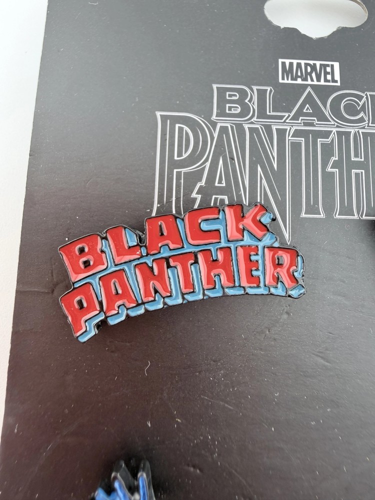 Black Panther 4 Pin Set - Marvel - 1 Replacement Clasp