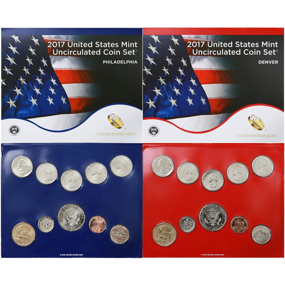 2017 Mint Set Original Plastic 20 BU US Coins BU