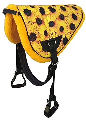 Showman Sunflower Print Bareback Saddle Pad