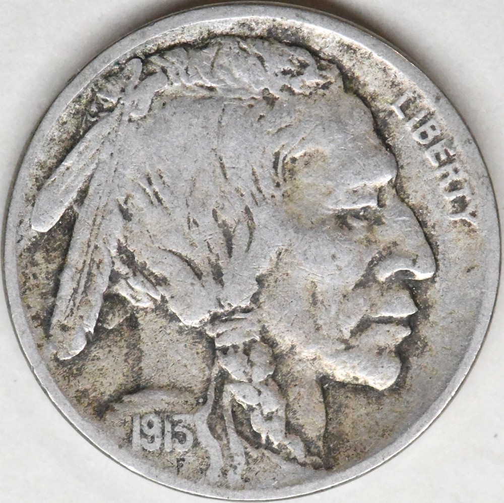 1913 d type 2 buffalo nickel semi-key date