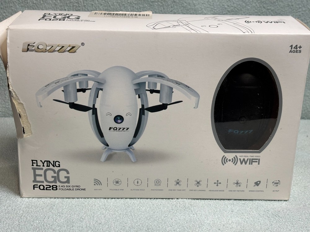 FQ28 Flying egg drone - Black - Used