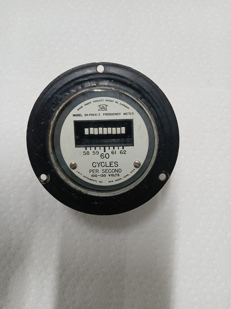 JBT Cycles Per Second 100 - 130 Volts Used Unknown Condition