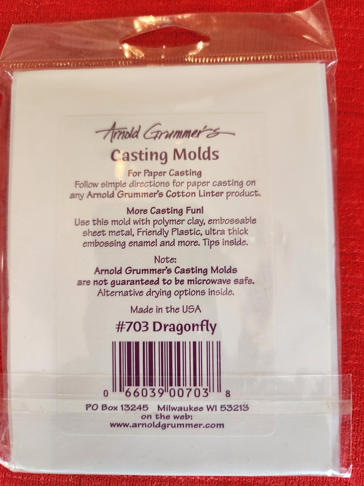 Arnold Grummer's Casting Mold #703 Dragonfly Sealed NOS