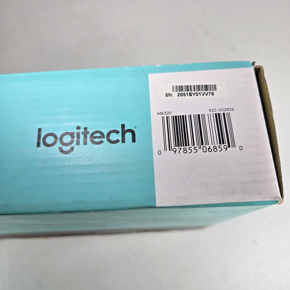 Logitech MK320 Wireless Keyboard Mouse Combo New Open Box Black Windows Chrome