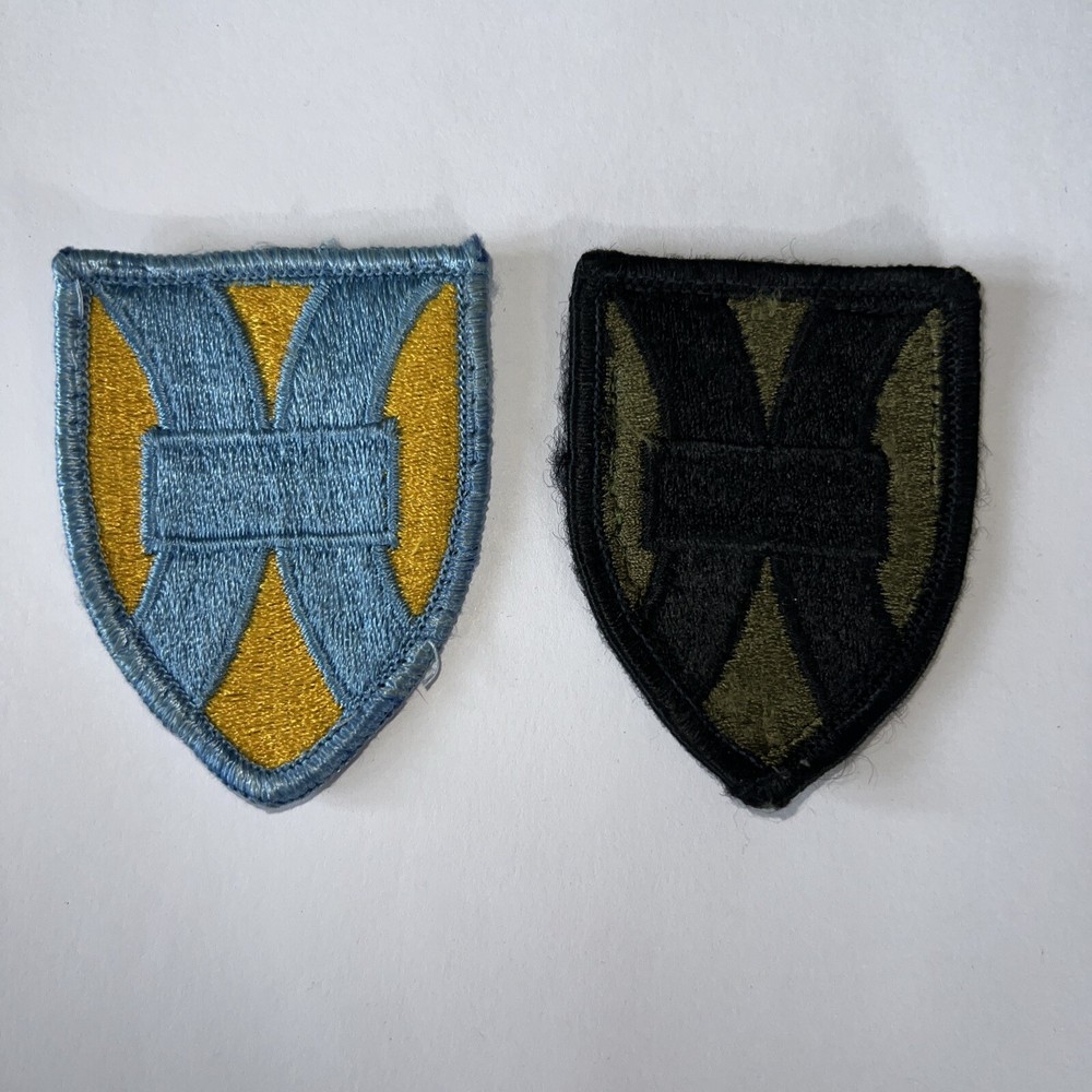 Original US Army 21st Support Command Full Color Patch set Of Two
