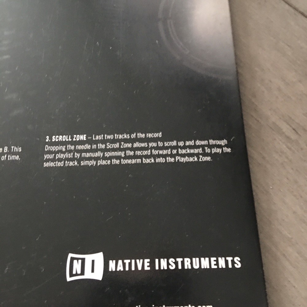 Traktor Scratch control vinyl - black