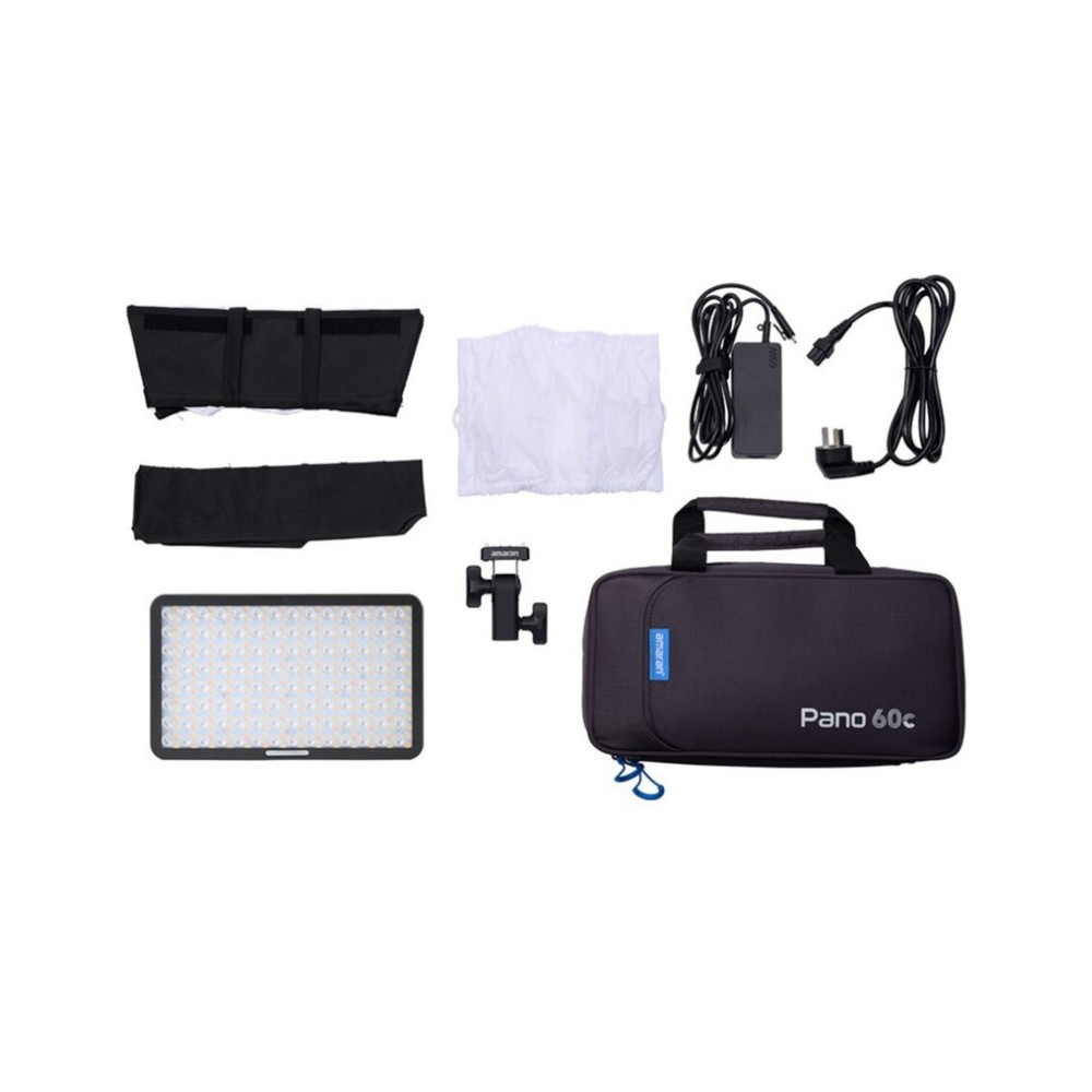 amaran Pano 60c Creator Kit (Charcoal) Bundle with Barn Doors (2 Items)