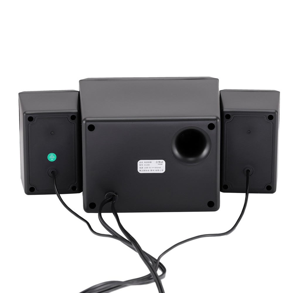 Wired Computer Speakers USB Powered Surround Sound System for Desktops & Laptops