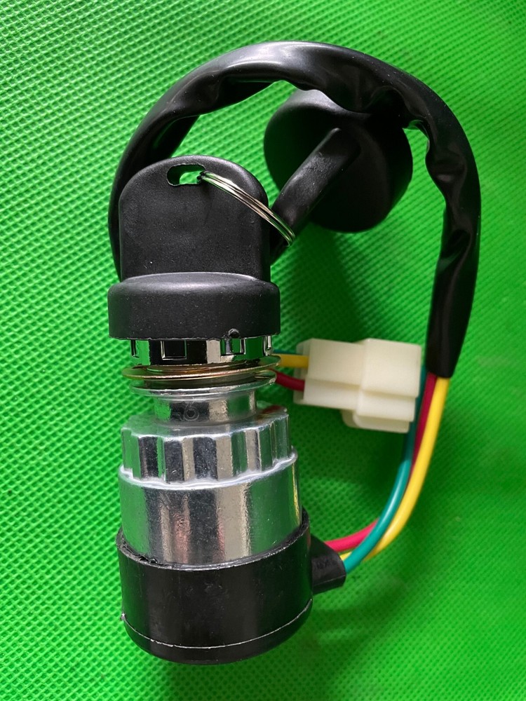 Quadzilla XRV 250 Buggy ignition key starter switch 3 wire plug with 2 keys.